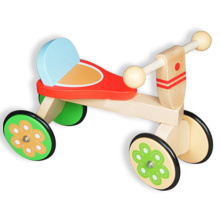 4 wheels super cute wooden walking bike for kids